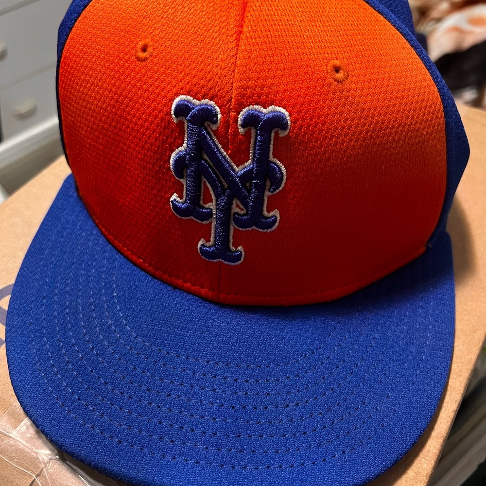 NEW YORK METS velcro-back adjustable hat